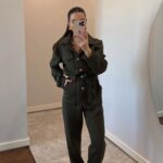 Aphrodite basic jupmsuit khaki