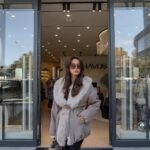 Beige Faux Fur Trim Belted Jacket