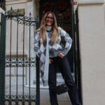 Argyle Knit Sweater with Matching Scarf