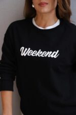 Black Weekend Graphic Sweatshirt - Image 4