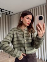 Olive Aura Cardigan - Image 2