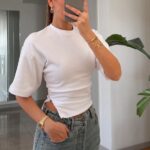 Ivory Short Sleeve Top