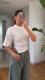 Ivory Short Sleeve Top
