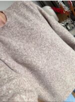 Beige Crew Neck Knit Sweater - Image 3