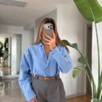 Light Blue Long Sleeve Button-Up Shirt