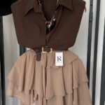 Brown Sleeveless Shirt