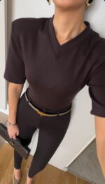 Brown V-Neck Body - Image 2