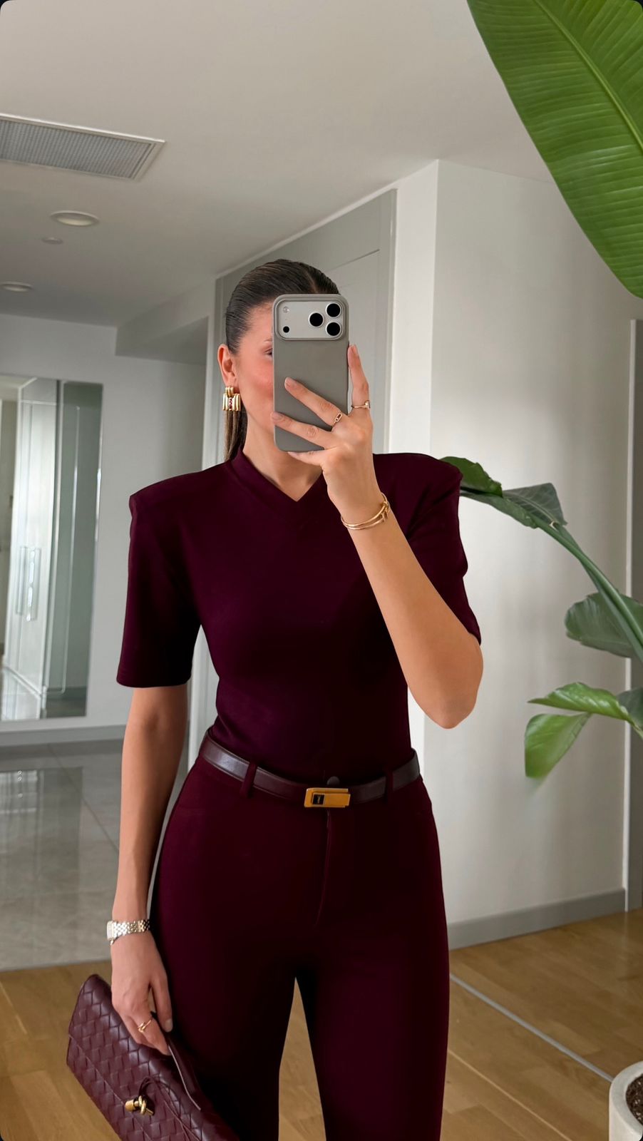 WhatsApp Image 2026-02-10 at 12.39.56 PM Burgundy V-Neck Body - Image 1