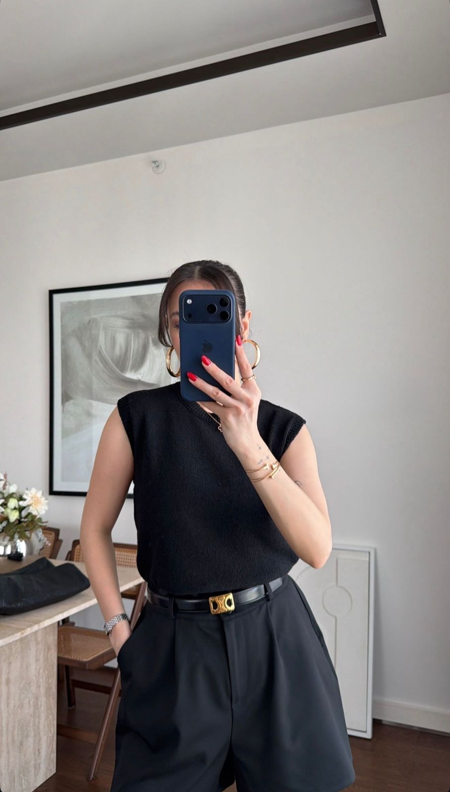 WhatsApp Image 2026-02-26 at 1.42.13 PM Sleeveless Black Knit Vest - Image 1