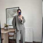 Loose Fit Army Green Loungewear Set
