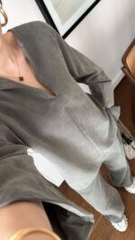 Loose Fit Army Green Loungewear Set - Image 3