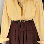 Yellow Button-Up Long Sleeve Shirt