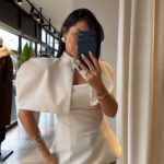 Off-White Structured Shoulder Blouse