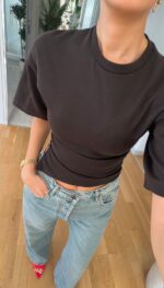 Brown Short Sleeve Top - Image 3