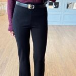 Black High Waist Flared Pants