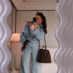 Light Blue Denim Button-Up Shirt