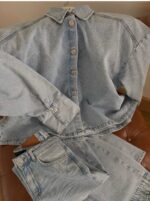 Light Blue Denim Button-Up Shirt - Image 4