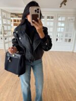 Black Faux Leather Jacket