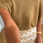 Gold Off Shoulder Top