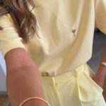 Yellow Short Sleeve Crewneck T-Shirt
