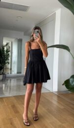 Black Sleeveless Mini Dress