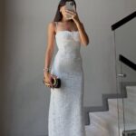 White Lace Sleeveless Maxi Dress