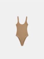 Ribbed Scoop Neck Bodysuit (Multiple Colors) - Image 2