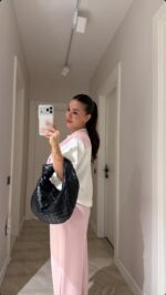 Pink Wide Leg Pants Set - Image 2