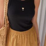Black Ribbed Tank Top