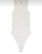 White Studded Tank Top - Image 2