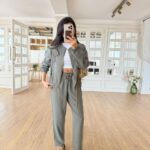 Olive Green Jacket and Pants Set