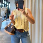 Yellow Knit Sleeveless Top