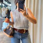 Baby Blue Knit Sleeveless Top