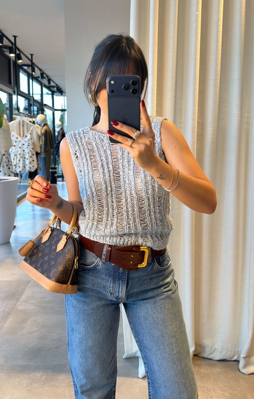 WhatsApp Image 2026-03-30 at 2.33.39 PM Baby Blue Knit Sleeveless Top - Image 1