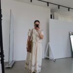 Cream Embroidered Two-Piece Skirt Set