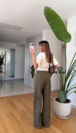 Olive Cargo Pants - Image 2