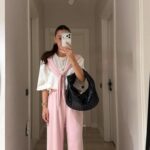 Pink Wide Leg Pants Set