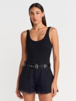 Ribbed Scoop Neck Bodysuit (Multiple Colors) - Image 11