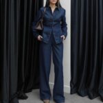 Dark Blue Denim Shirt and Pants Set