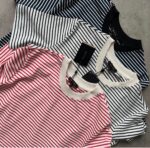 Striped Crewneck Cotton T-Shirts