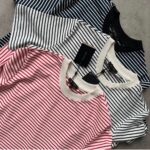 Striped Crewneck Cotton T-Shirts