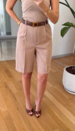 Beige Lace Shorts - Image 2