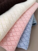Diamond Knit Zip Polo Top (4 colors) - Image 8