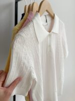 Short Sleeve Knit Polo T-Shirts Assorted Colors - Image 5