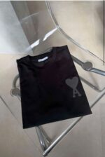 Ami Black Heart Logo T-Shirt