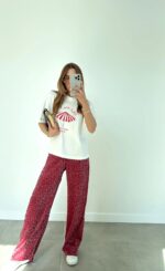 Red Leopard Pants - Image 4