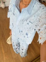 Light Blue Lace Two Piece Set - Image 2