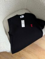 Ami Heart Logo Cotton T-Shirt - Image 4