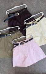 Flow Pleated Shorts With Belt