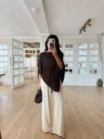Brown Poncho Top - Image 2